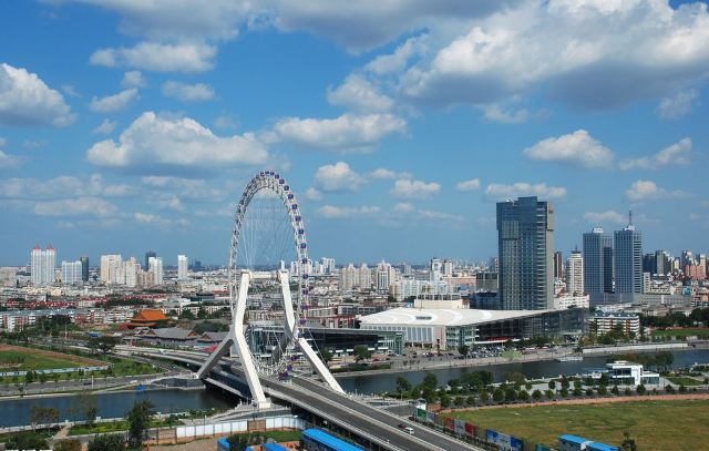 夜色天津,繁华街头独白